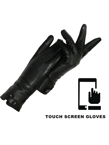 Genuine Leather Winter Gloves - Standard Or Touch Screen Options Available! -, Gloves , Drestiny , Australia, Black, Canada, FR, Gender_Women, Gloves, New Zealand, United Kingdom, United States , Drestiny , www.shopdrestiny.com